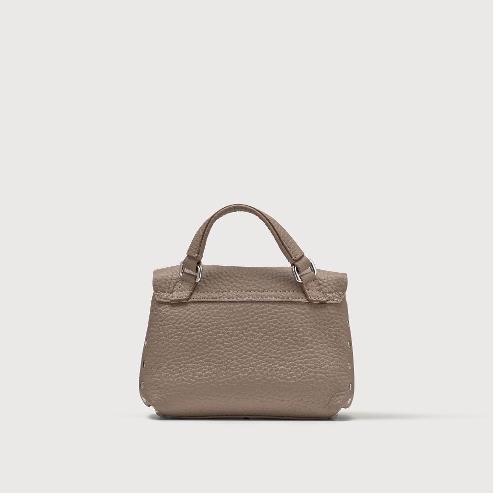 Zanellato BORSA POSTINA® BABY IN PELLE MARTELLATA GREY CENERINO | Zanellato Novità
