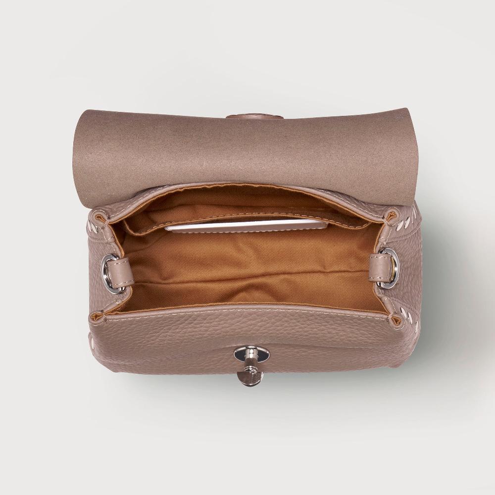 Zanellato BORSA POSTINA® BABY IN PELLE MARTELLATA GREY CENERINO | Zanellato Novità