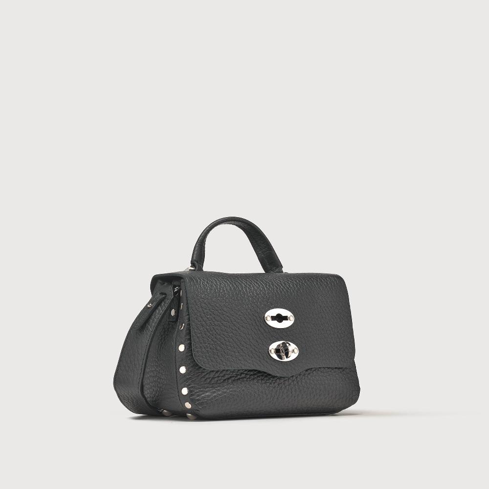 Zanellato BORSA POSTINA® BABY IN PELLE MARTELLATA BLACK NERO | Zanellato Sconto
