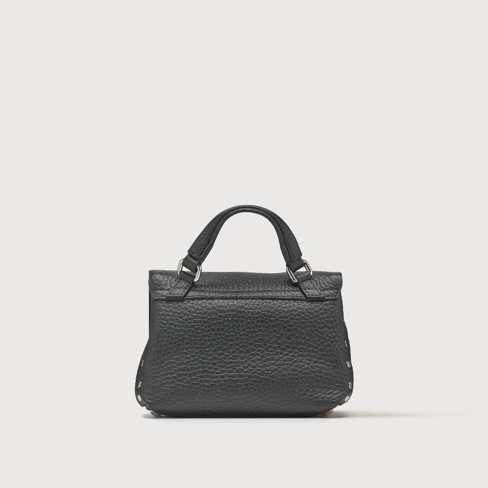 Zanellato BORSA POSTINA® BABY IN PELLE MARTELLATA BLACK NERO | Zanellato Sconto