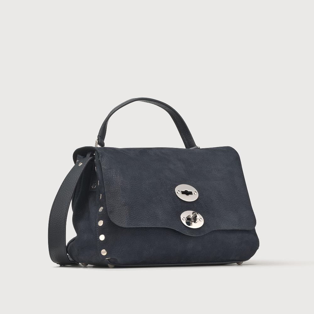 Zanellato BORSA POSTINA® SMALL IN PELLE NABUK BLUE NOTTE | Zanellato Online