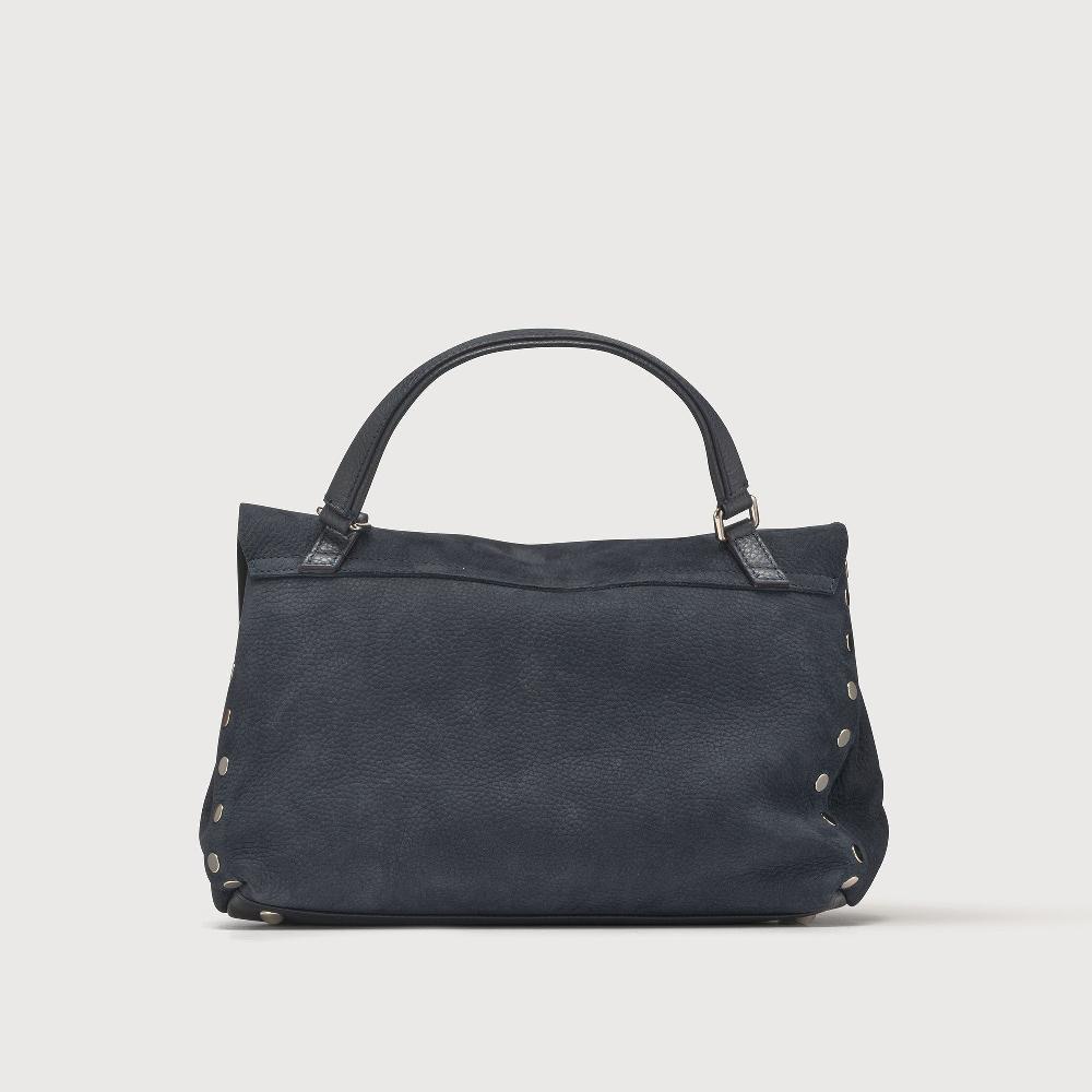 Zanellato BORSA POSTINA® SMALL IN PELLE NABUK BLUE NOTTE | Zanellato Online