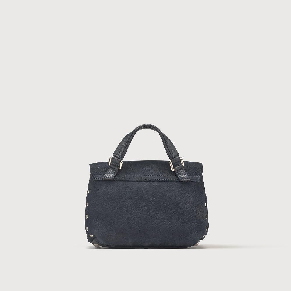 Zanellato BORSA POSTINA® BABY IN PELLE NABUK BLUE NOTTE | Zanellato Outlet