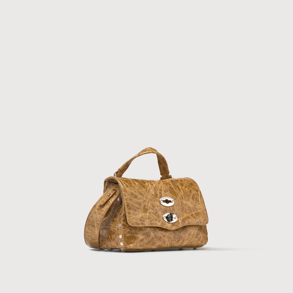 Zanellato BORSA POSTINA® BABY IN PELLE SPAZZOLATA BROWN CARPINESE | Zanellato Saldi