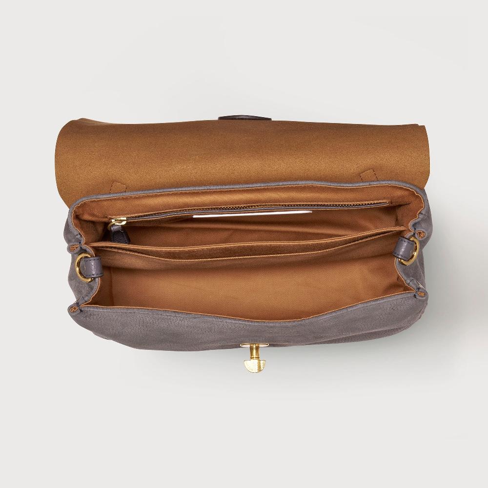 Zanellato BORSA POSTINA® SMALL IN PELLE MARTELLATA GREY FIAMMINGO | Zanellato Hotsell