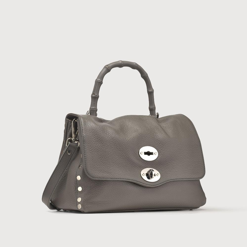 Zanellato BORSA POSTINA® SMALL IN PELLE MARTELLATA GREY MONTEBIANCO | Zanellato Super sconto