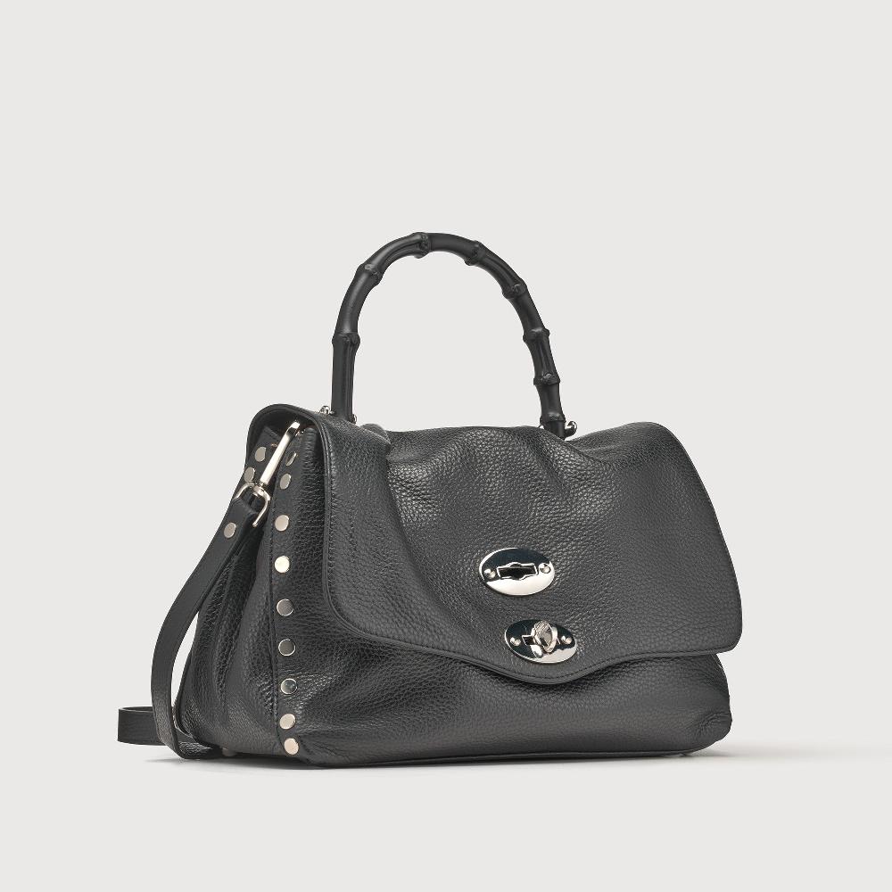 Zanellato BORSA POSTINA® SMALL IN PELLE MARTELLATA BLACK NERO | Zanellato Saldi Di Fabbrica