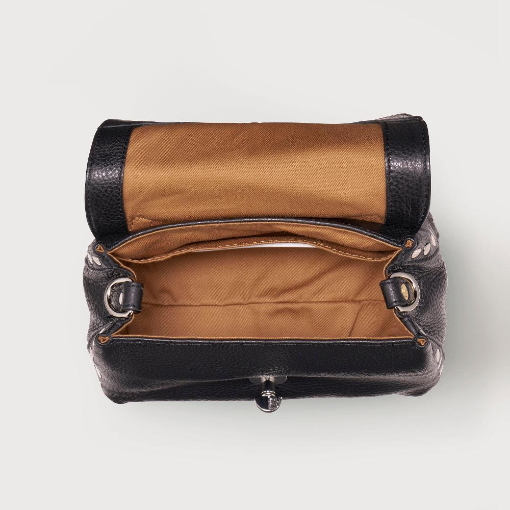 Zanellato BORSA POSTINA® BABY IN PELLE MARTELLATA BLACK NERO | Zanellato I Più Venduti