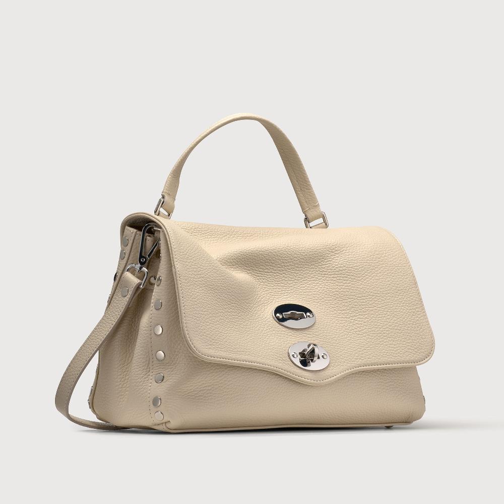 Zanellato BORSA POSTINA® SMALL IN PELLE MARTELLATA WHITE BIANCONE | Zanellato Vendite Flash