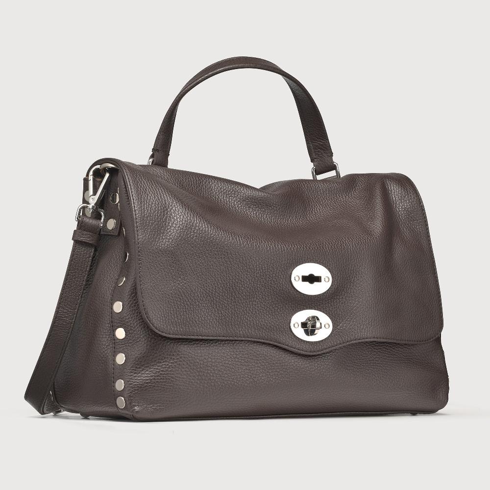Zanellato BORSA POSTINA® MEDIUM IN PELLE MARTELLATA BROWN MOCACCINO | Zanellato Negozio