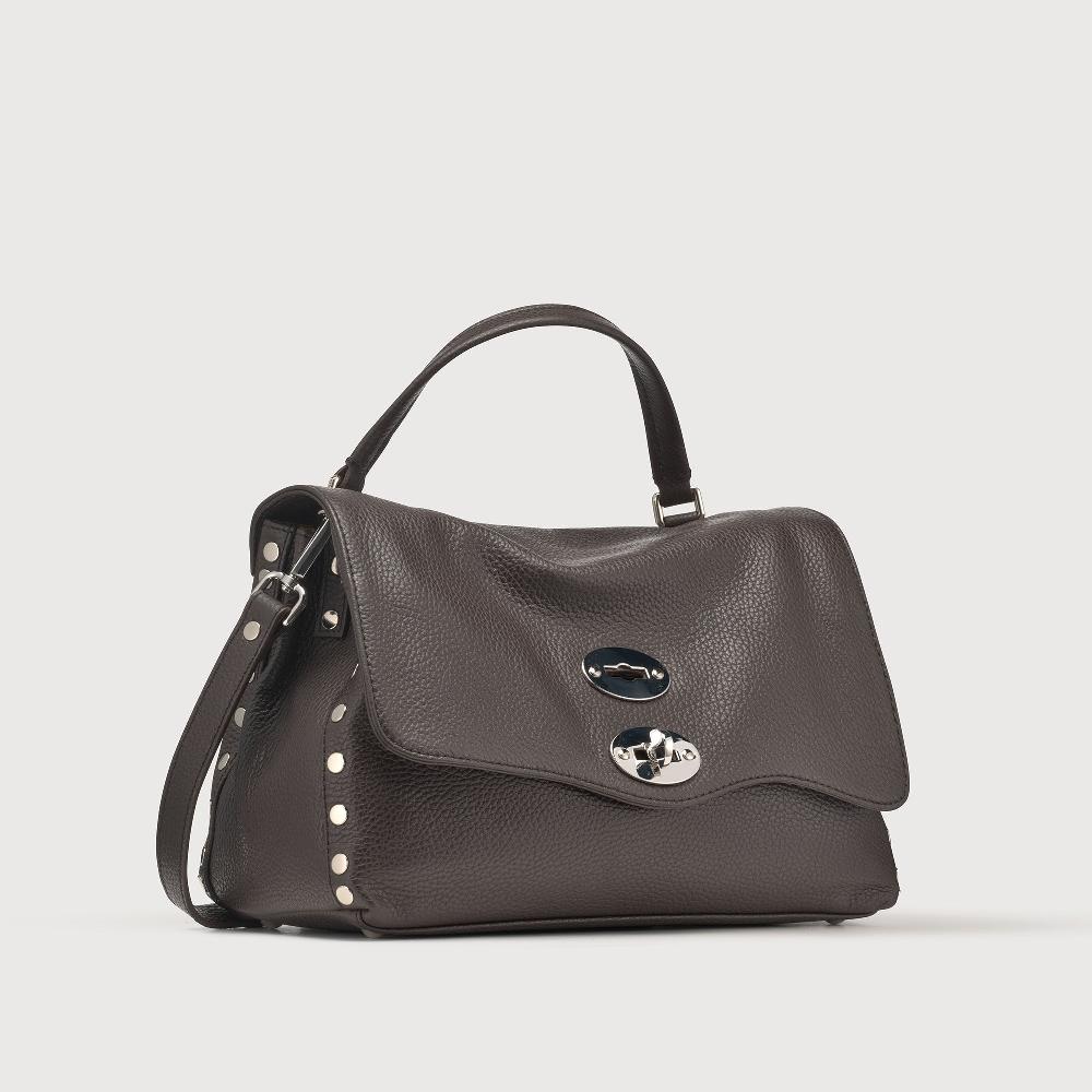 Zanellato BORSA POSTINA® SMALL IN PELLE MARTELLATA BROWN MOCACCINO | Zanellato In Saldo