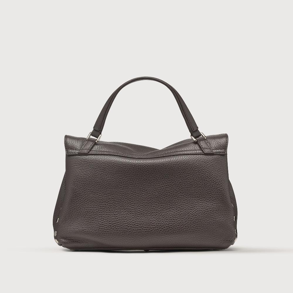 Zanellato BORSA POSTINA® SMALL IN PELLE MARTELLATA BROWN MOCACCINO | Zanellato In Saldo