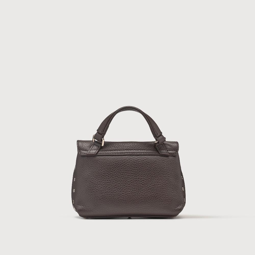 Zanellato BORSA POSTINA® BABY IN PELLE MARTELLATA BROWN MOCACCINO | Zanellato Nuova