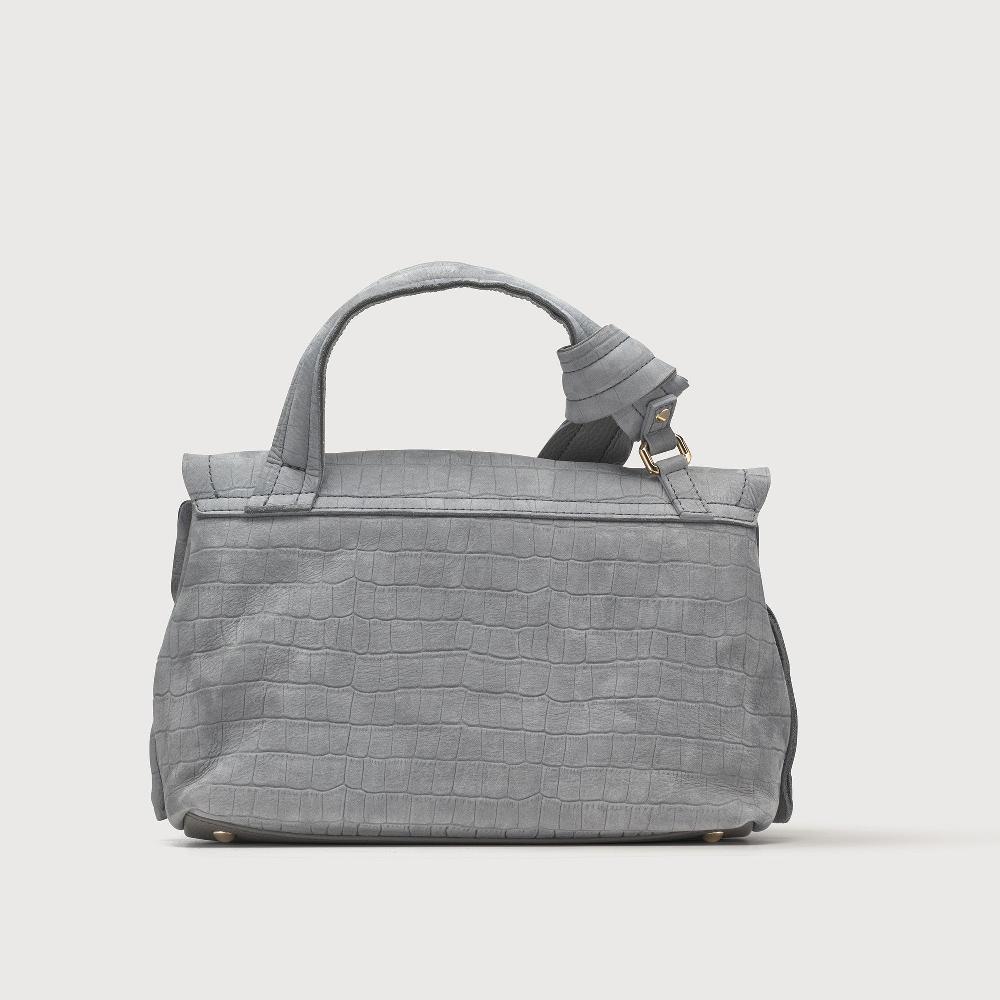 Zanellato BORSA POSTINA® SMALL IN PELLE NABUK GREY PIOGGIA | Zanellato 2025