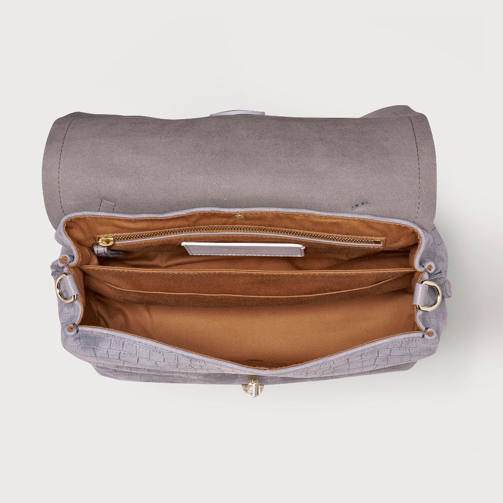 Zanellato BORSA POSTINA® SMALL IN PELLE NABUK GREY PIOGGIA | Zanellato 2025