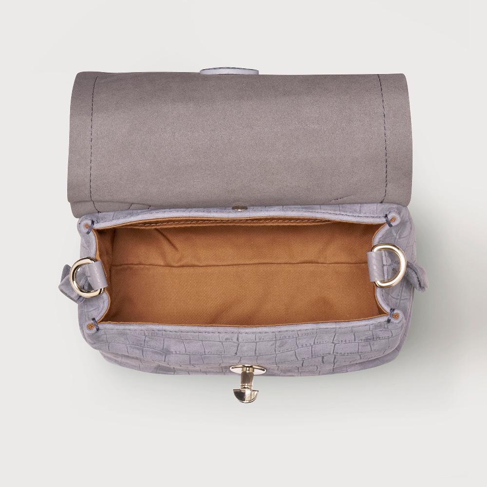 Zanellato BORSA POSTINA® BABY IN PELLE NABUK GREY PIOGGIA | Zanellato Italy