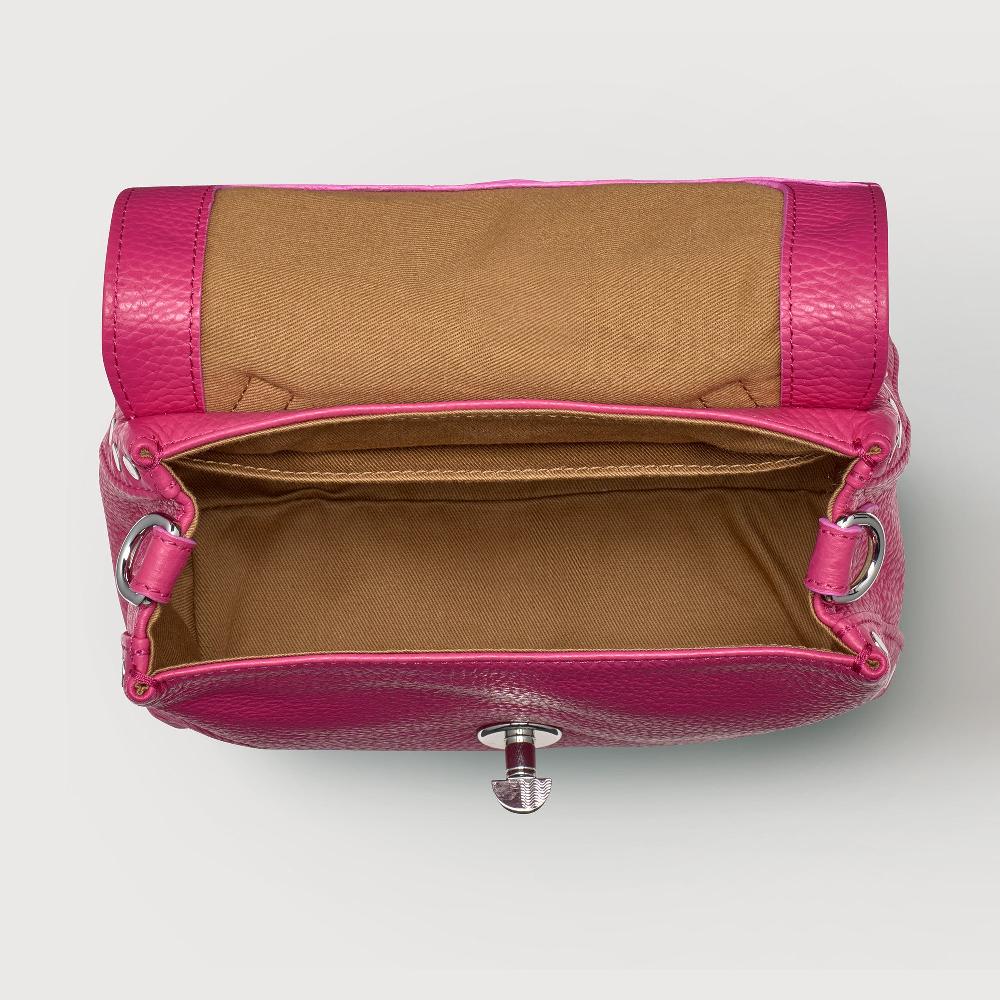 Zanellato BORSA POSTINA® SMALL IN PELLE MARTELLATA PINK ORCHIDEA | Zanellato In Linea