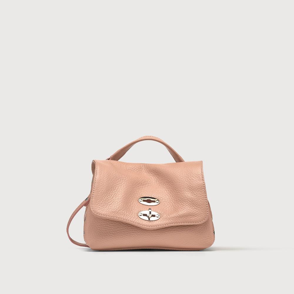 Zanellato BORSA POSTINA® BABY IN PELLE MARTELLATA PINK NUDE | Zanellato Nuovo