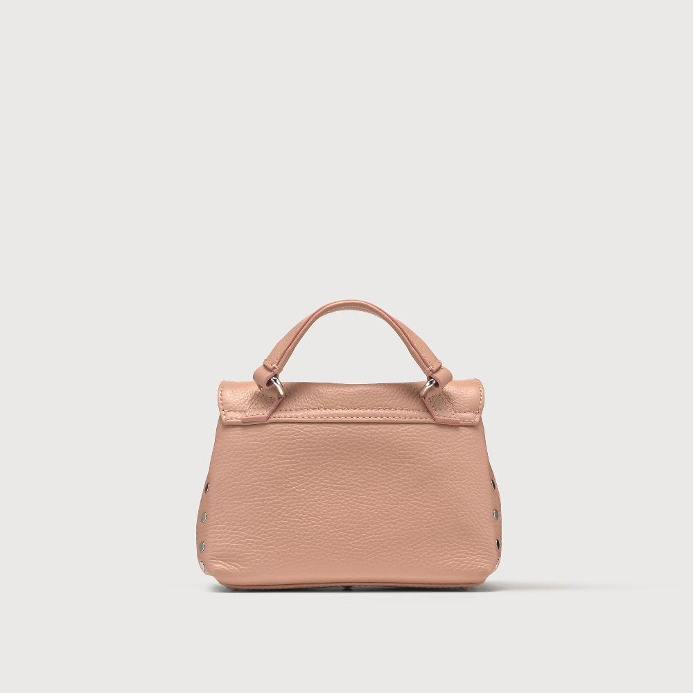 Zanellato BORSA POSTINA® BABY IN PELLE MARTELLATA PINK NUDE | Zanellato Nuovo