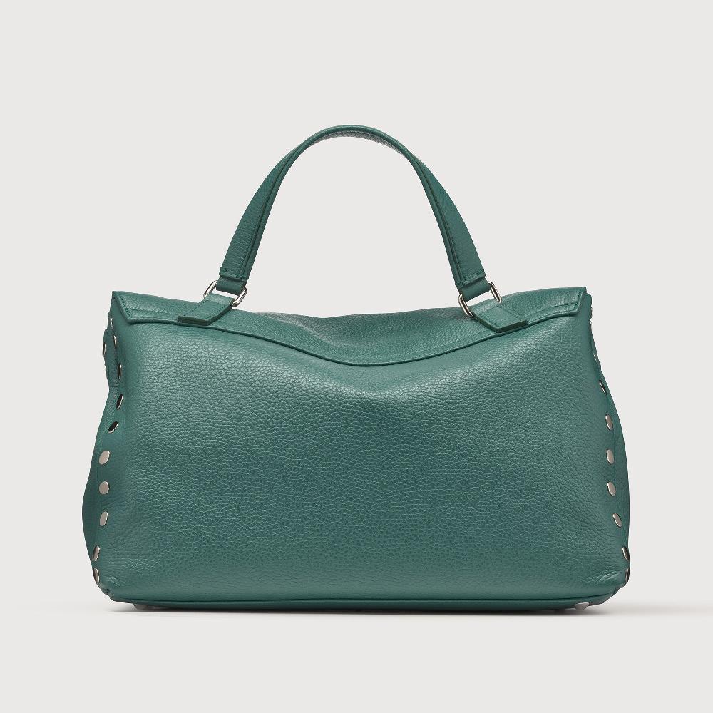 Zanellato BORSA POSTINA® MEDIUM IN PELLE MARTELLATA GREEN ACCA | Zanellato Qualità