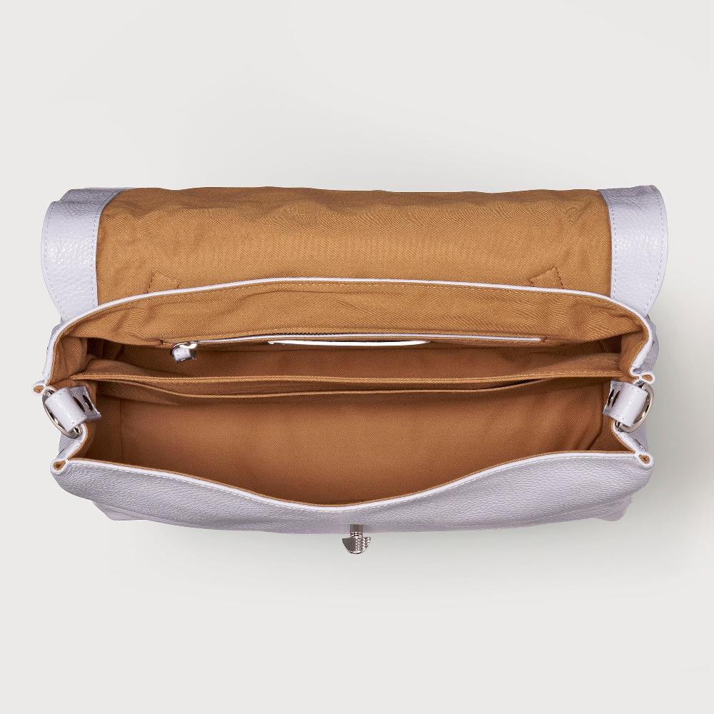 Zanellato BORSA POSTINA® MEDIUM IN PELLE MARTELLATA GREY CLOUD | Zanellato Vendita