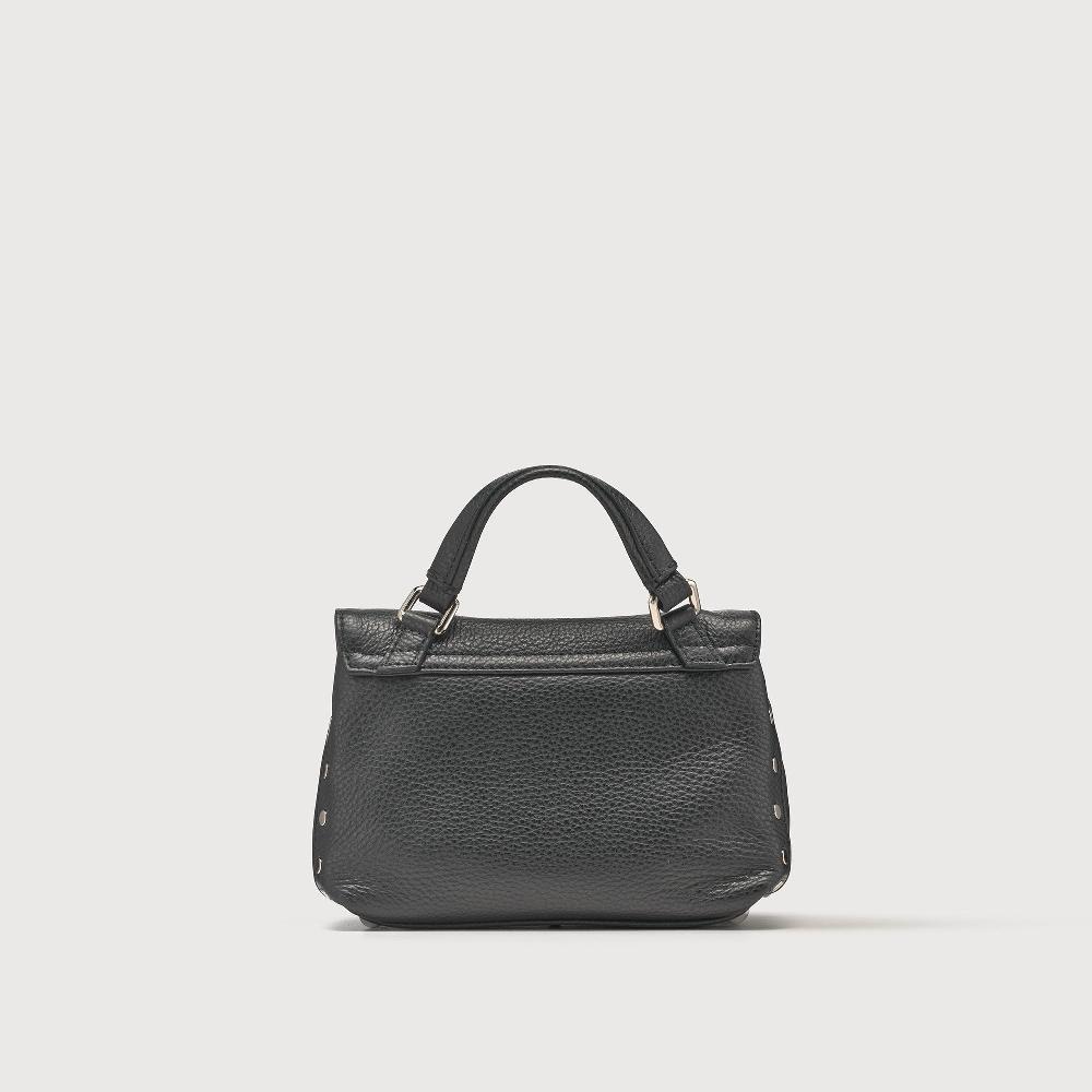 Zanellato BORSA POSTINA® BABY IN PELLE MARTELLATA BLACK NERO | Zanellato Promozione