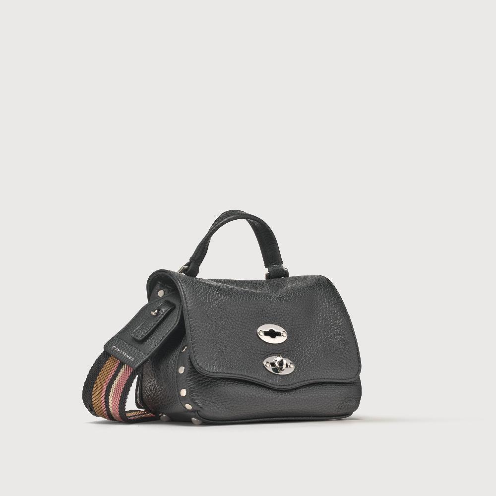 Zanellato BORSA POSTINA® BABY IN PELLE MARTELLATA BLACK NERO | Zanellato Pezzi Unici