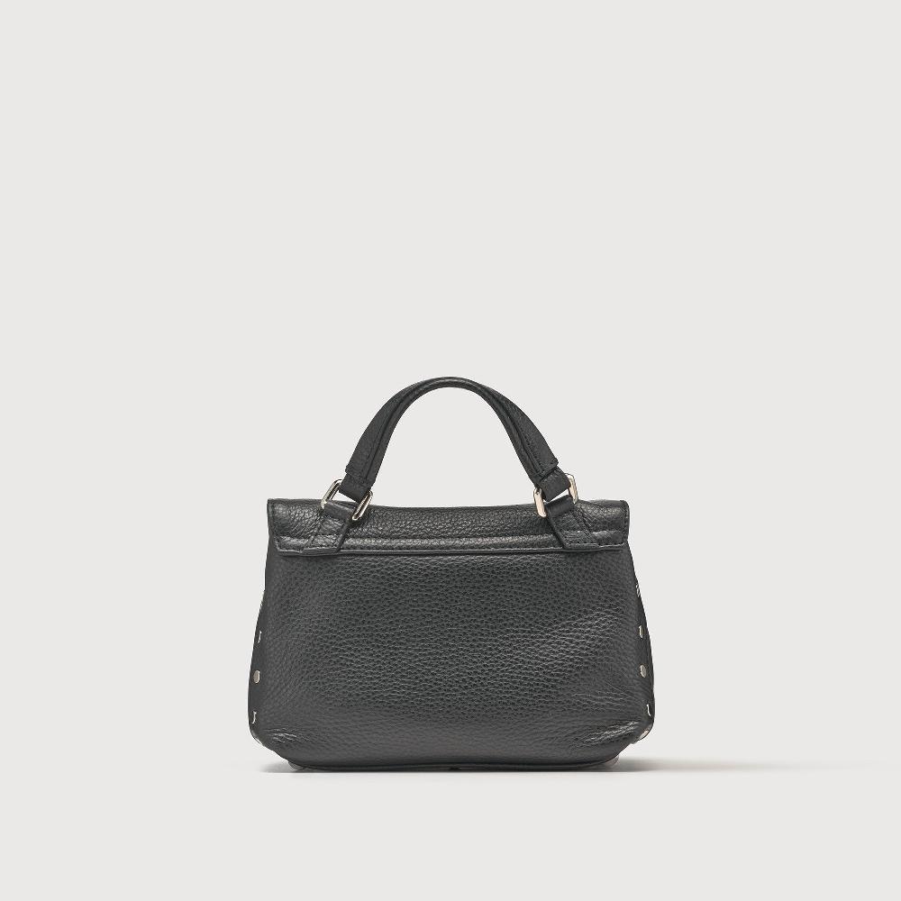 Zanellato BORSA POSTINA® BABY IN PELLE MARTELLATA BLACK NERO | Zanellato Pezzi Unici