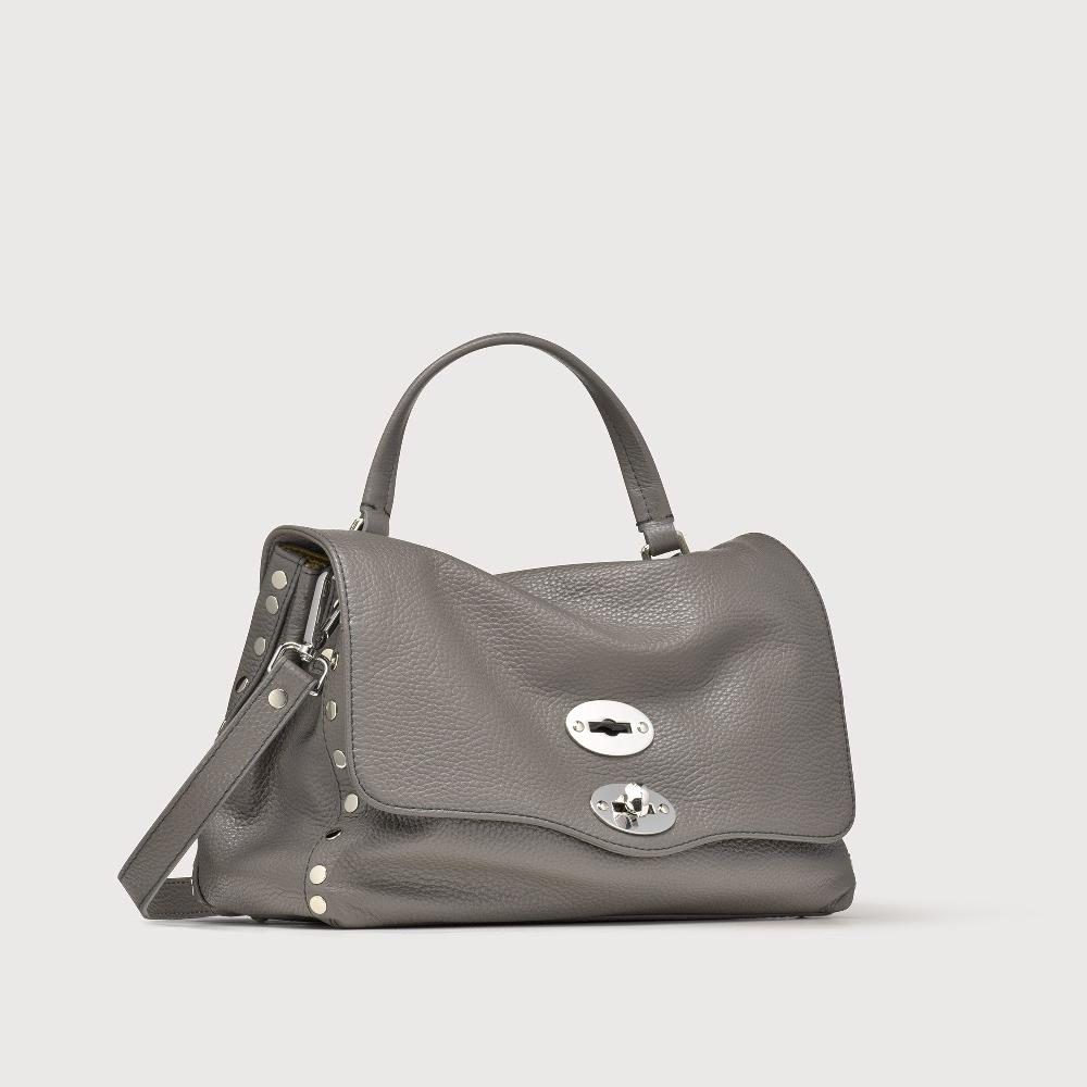 Zanellato BORSA POSTINA® SMALL IN PELLE MARTELLATA GREY MONTEBIANCO | Zanellato Negozi Online