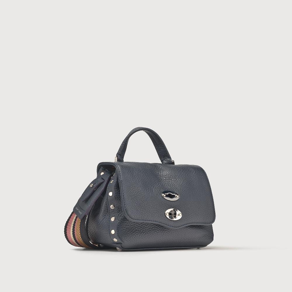 Zanellato BORSA POSTINA® BABY IN PELLE MARTELLATA DARK NAVY | Zanellato Promozione Limitata
