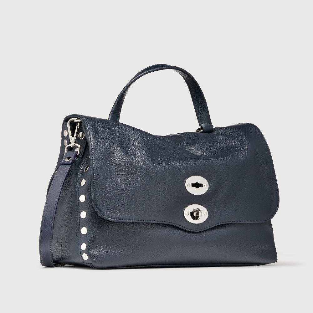 Zanellato BORSA POSTINA® MEDIUM IN PELLE MARTELLATA DARK NAVY | Zanellato Shopping Online