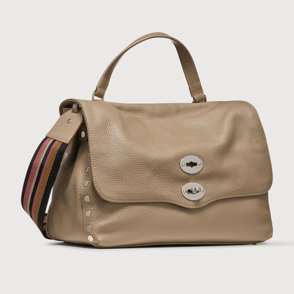 Zanellato BORSA POSTINA® MEDIUM IN PELLE MARTELLATA GREY CRETA | Zanellato Prezzo Ridotto