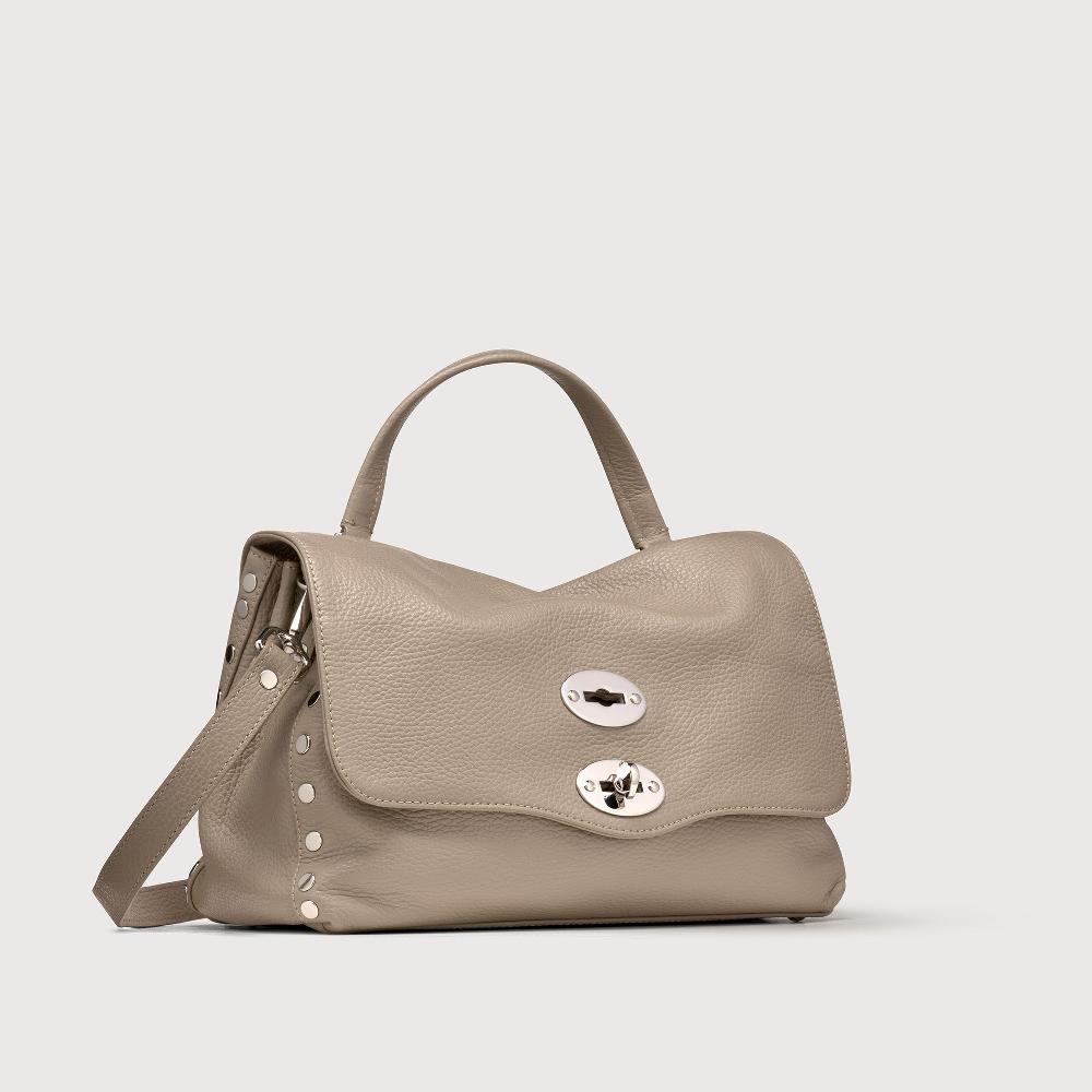 Zanellato BORSA POSTINA® SMALL IN PELLE MARTELLATA GREY CRETA | Zanellato Convenienza