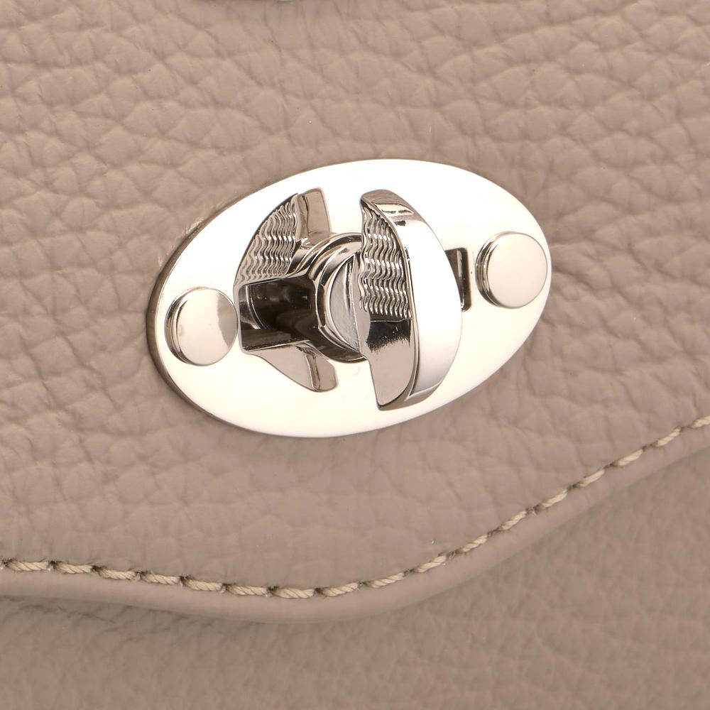 Zanellato BORSA POSTINA® BABY IN PELLE MARTELLATA GREY CRETA | Zanellato Presa