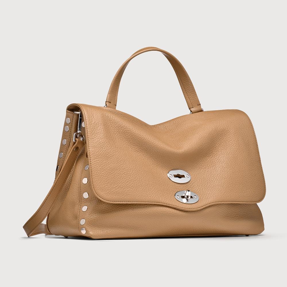 Zanellato BORSA POSTINA® MEDIUM IN PELLE MARTELLATA BROWN CAPPUCCINO | Zanellato Economico