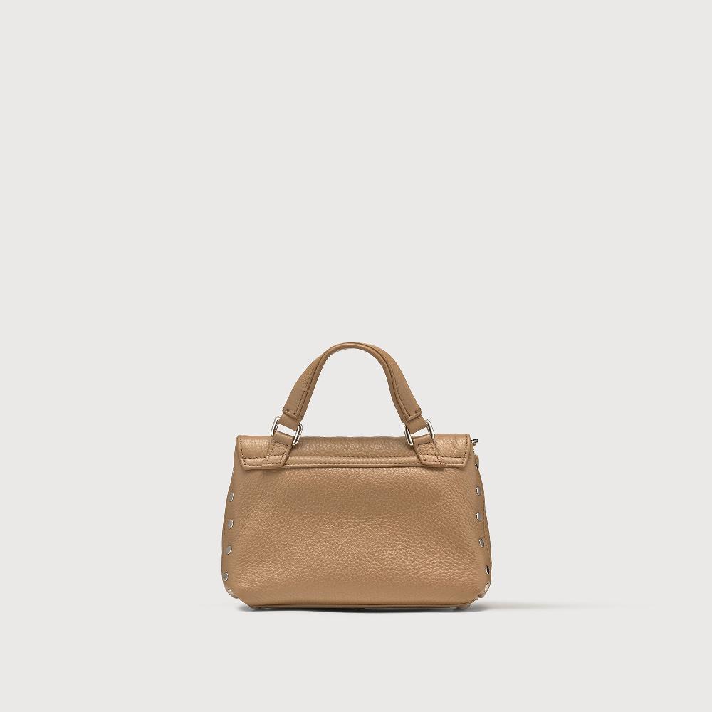 Zanellato BORSA POSTINA® BABY IN PELLE MARTELLATA BROWN CAPPUCCINO | Zanellato Online