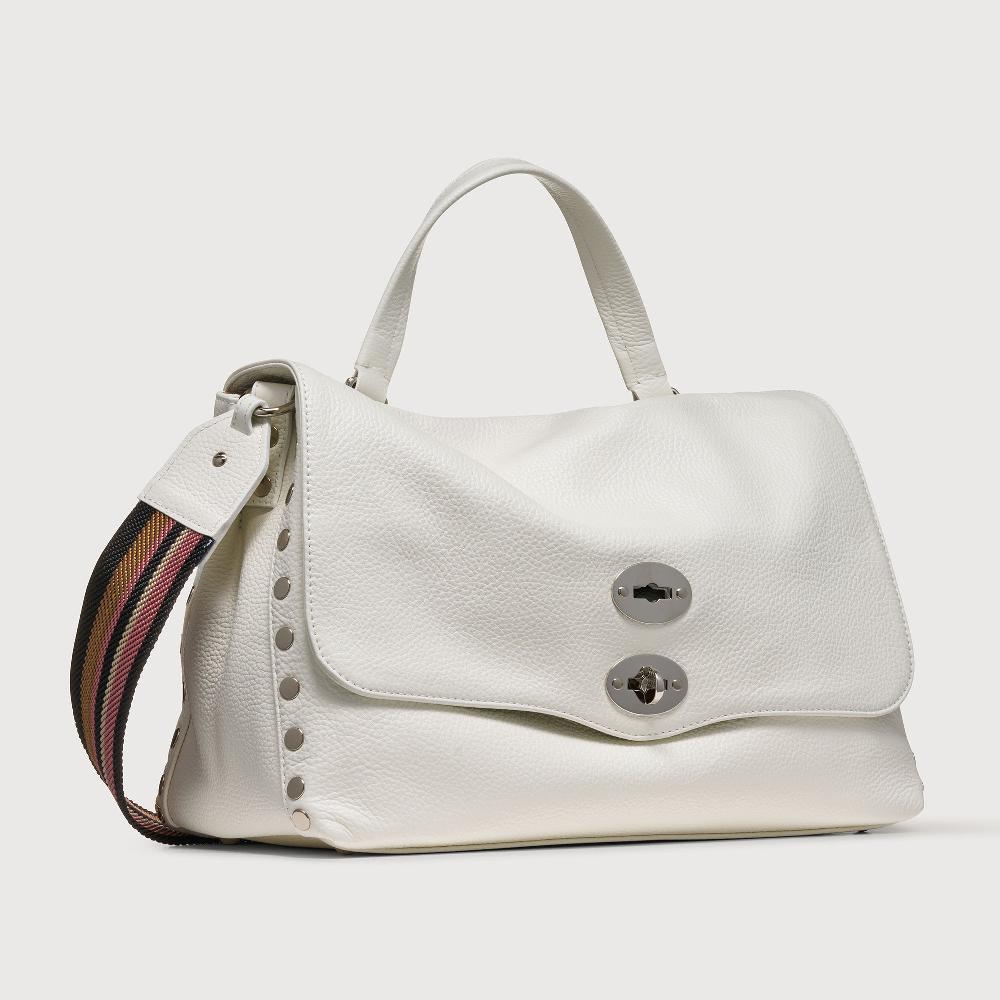 Zanellato BORSA POSTINA® MEDIUM IN PELLE MARTELLATA BIANCO LATTE | Zanellato Outlet