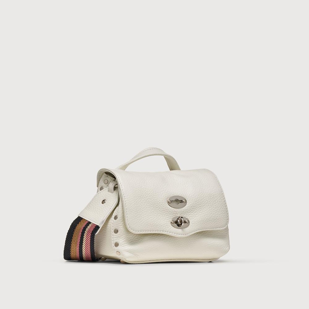 Zanellato BORSA POSTINA® BABY IN PELLE MARTELLATA BIANCO LATTE | Zanellato In Vendita