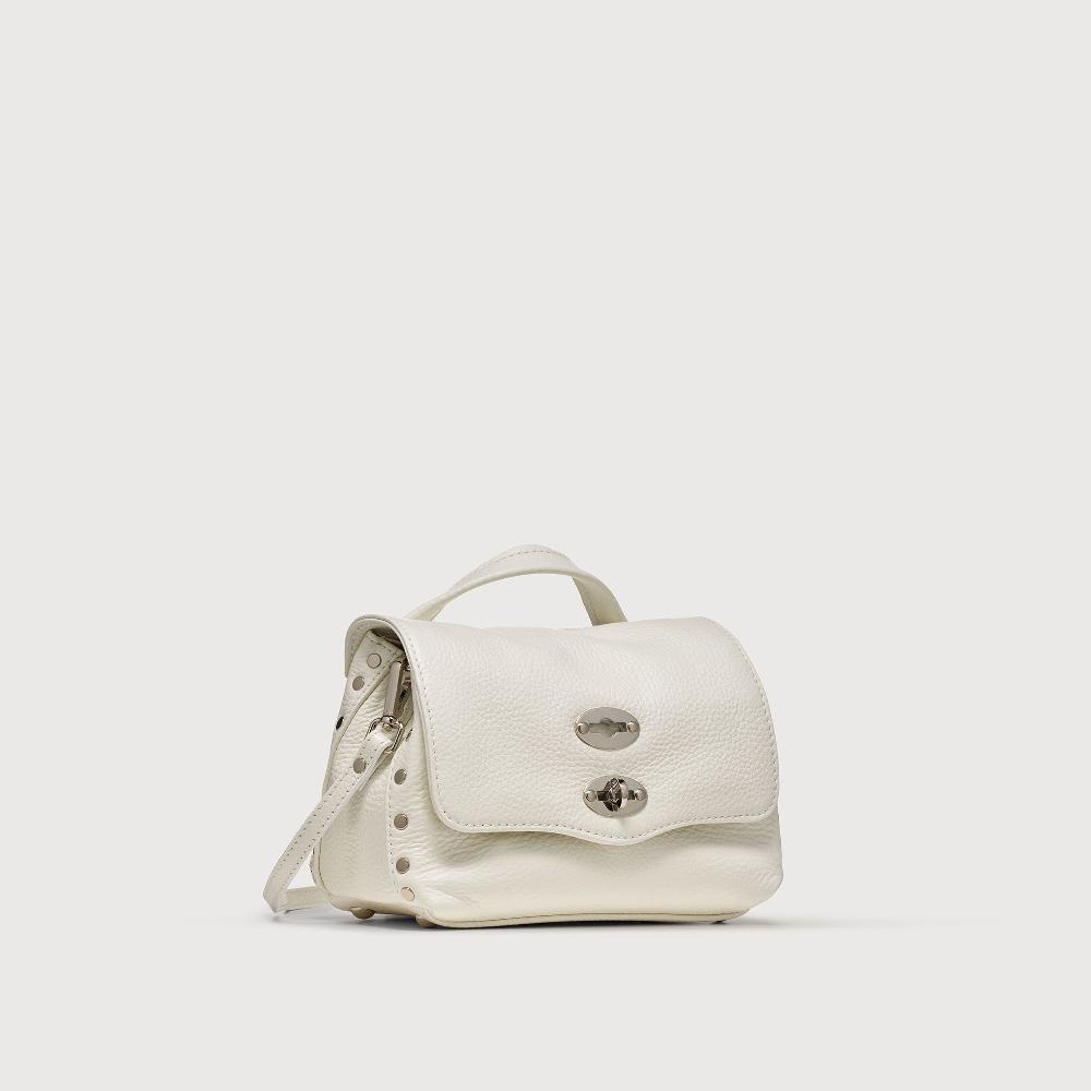 Zanellato BORSA POSTINA® BABY IN PELLE MARTELLATA BIANCO LATTE | Zanellato Hotsell