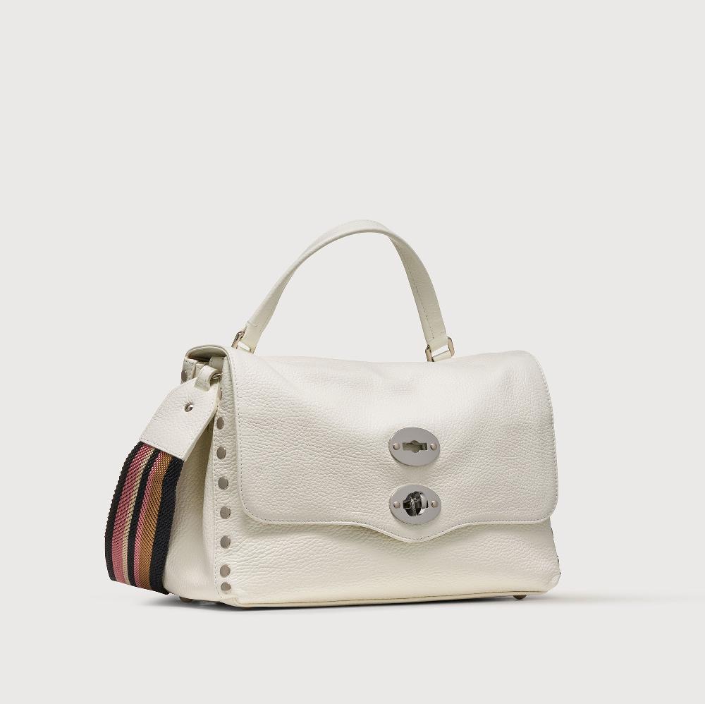 Zanellato BORSA POSTINA® SMALL IN PELLE MARTELLATA BIANCO LATTE | Zanellato Vendita Calda