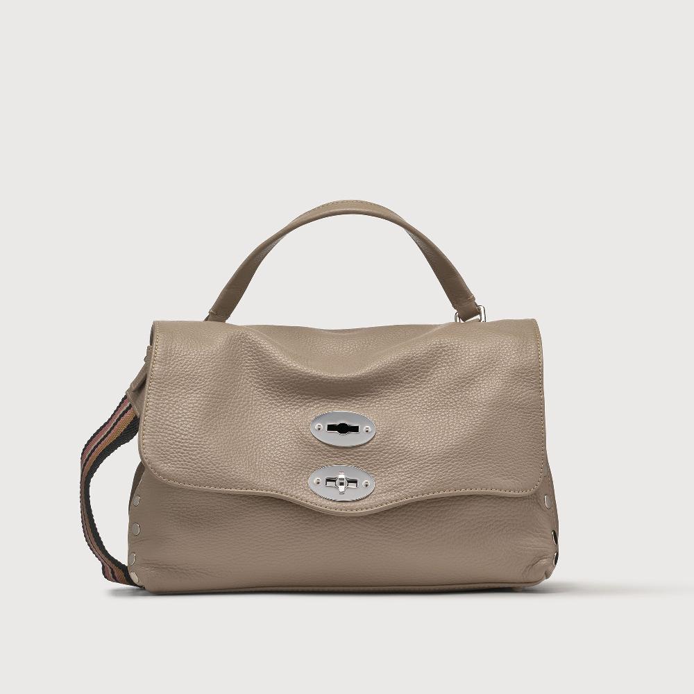 Zanellato BORSA POSTINA® SMALL IN PELLE MARTELLATA CRETA | Zanellato Saldi Di Fabbrica