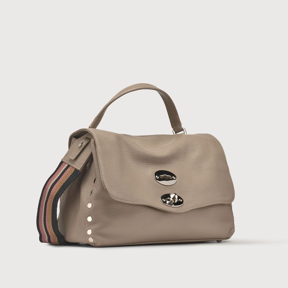 Zanellato BORSA POSTINA® SMALL IN PELLE MARTELLATA CRETA | Zanellato Saldi Di Fabbrica