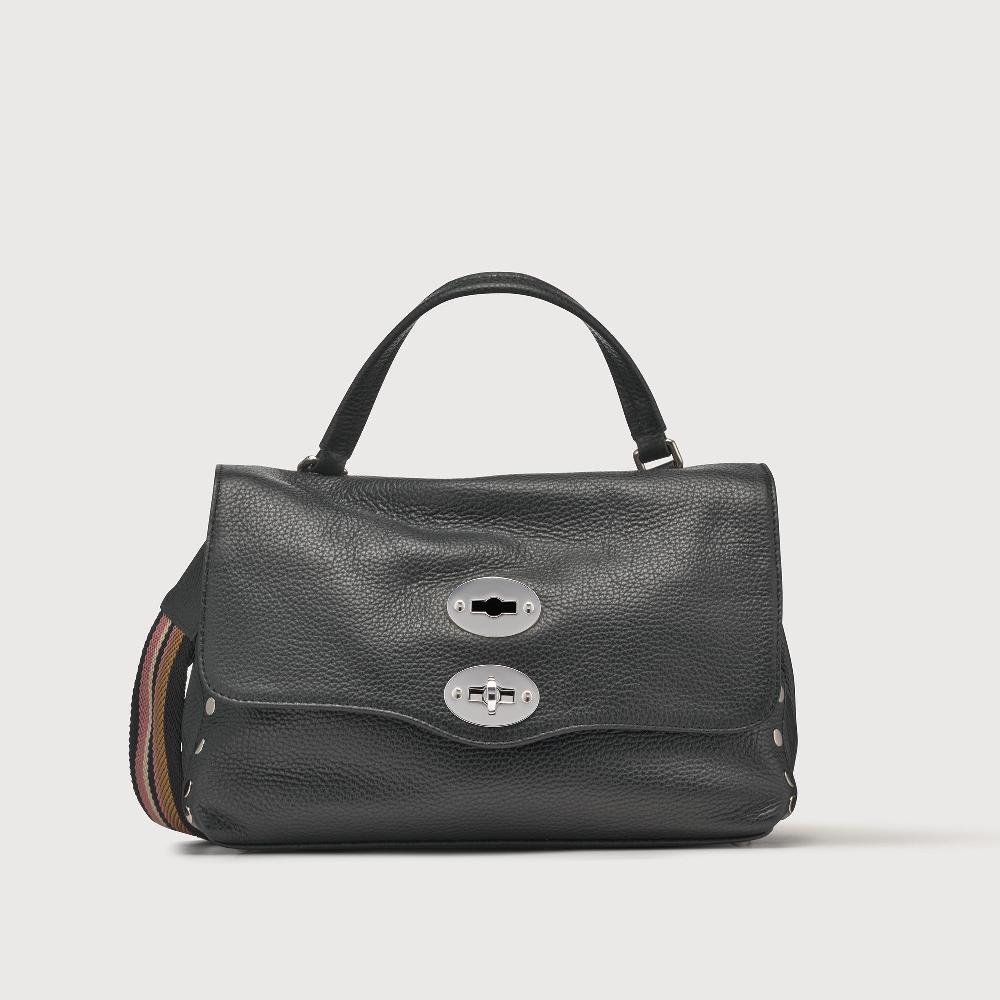 Zanellato BORSA POSTINA® SMALL IN PELLE MARTELLATA BLACK NERO | Zanellato Vendite Flash