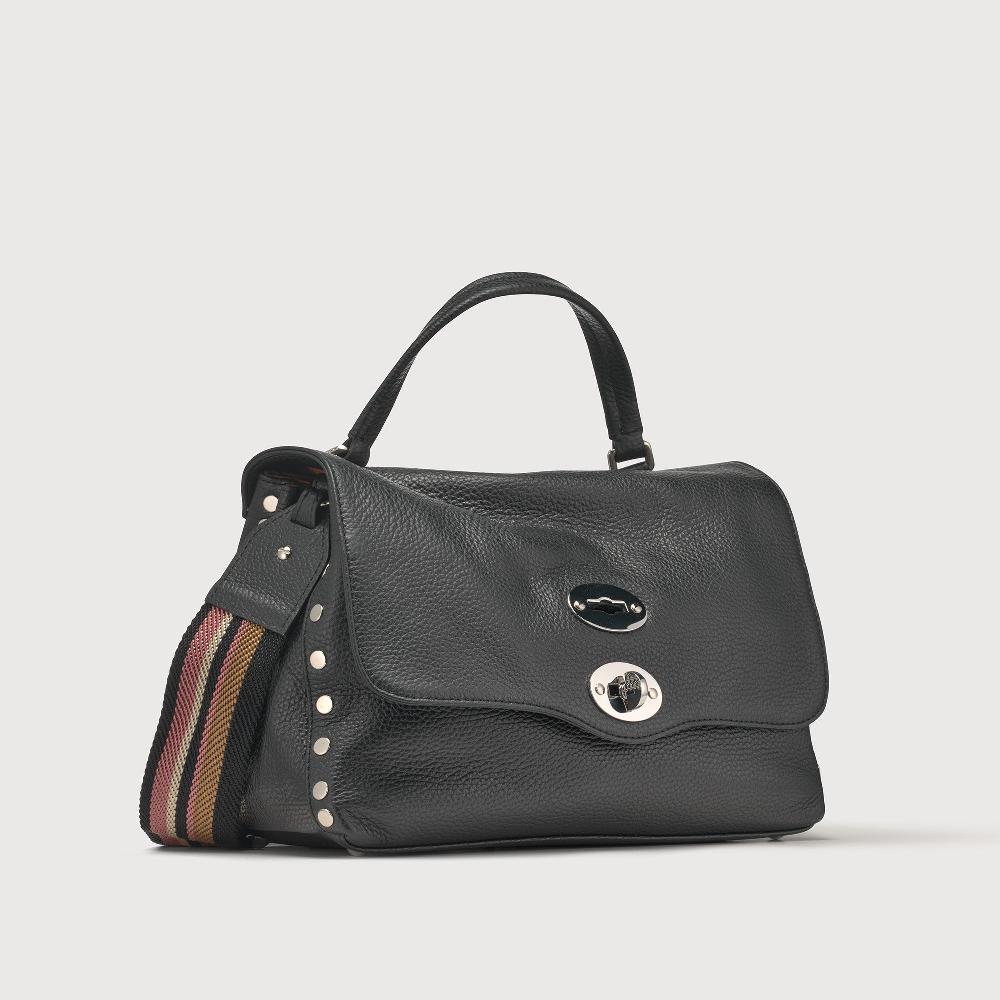 Zanellato BORSA POSTINA® SMALL IN PELLE MARTELLATA BLACK NERO | Zanellato Vendite Flash