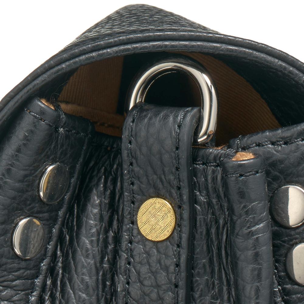 Zanellato BORSA POSTINA® SMALL IN PELLE MARTELLATA BLACK NERO | Zanellato Vendite Flash