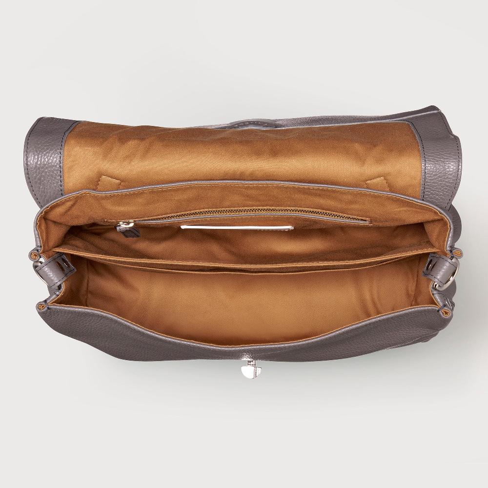 Zanellato BORSA POSTINA® MEDIUM IN PELLE MARTELLATA MONTEBIANCO | Zanellato Negozio