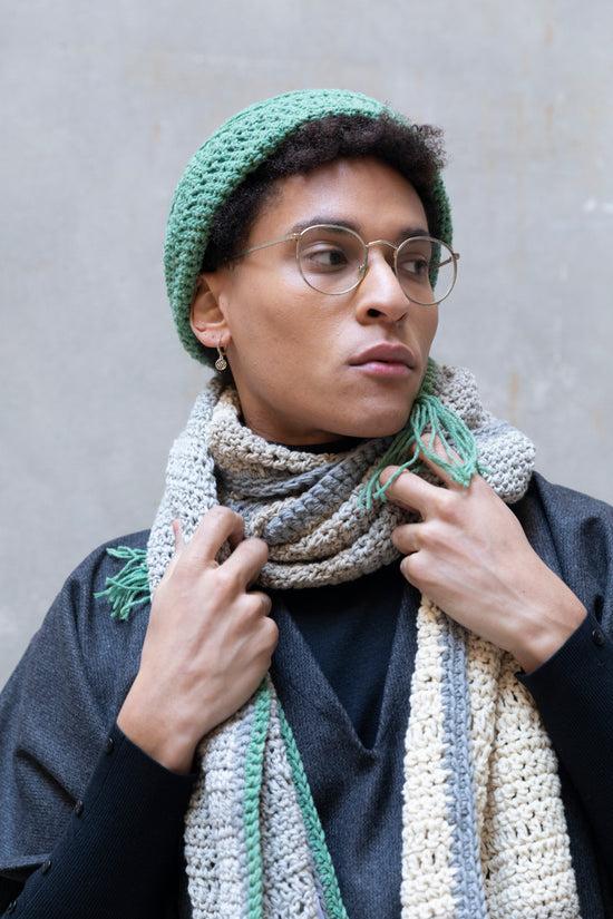 ﻿Zerobarracento Hand-knitted wool scarf Vendite Flash