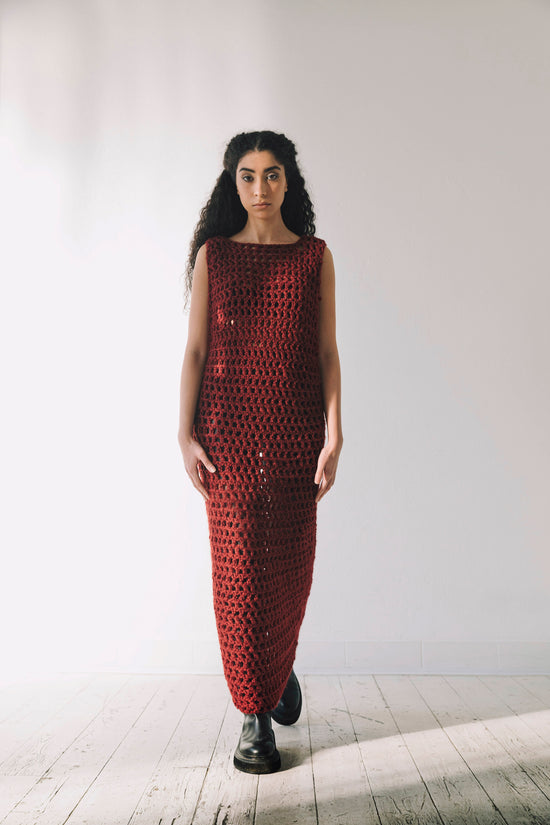 ﻿Zerobarracento DORESU hand knitted dress 2025