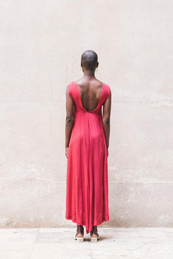 ﻿Zerobarracento HOUMI DRESS 100% BEMBERG Cyclamen/Powder Pink Qualità Garantita