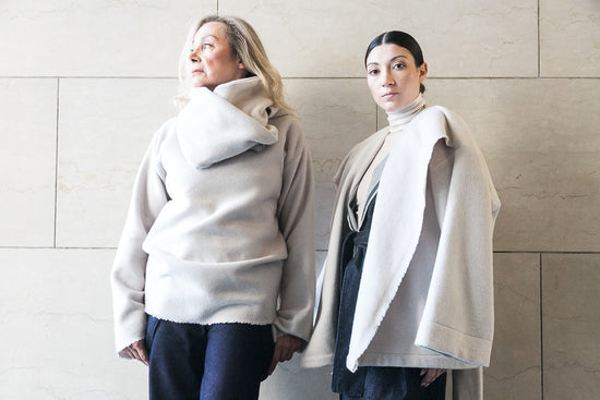﻿Zerobarracento High collar white wool pullover Shopping Online